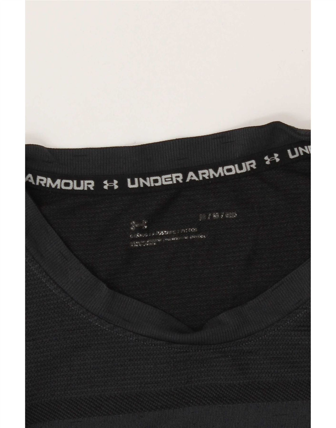 Under Armour Herre T-Shirt Top Medium Sort Flecked