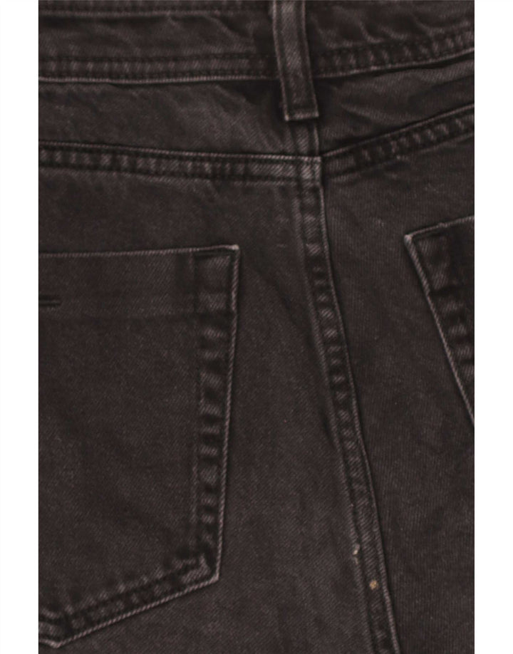 Zara Dame Denim Shorts Medium W28 Sort Bomuld