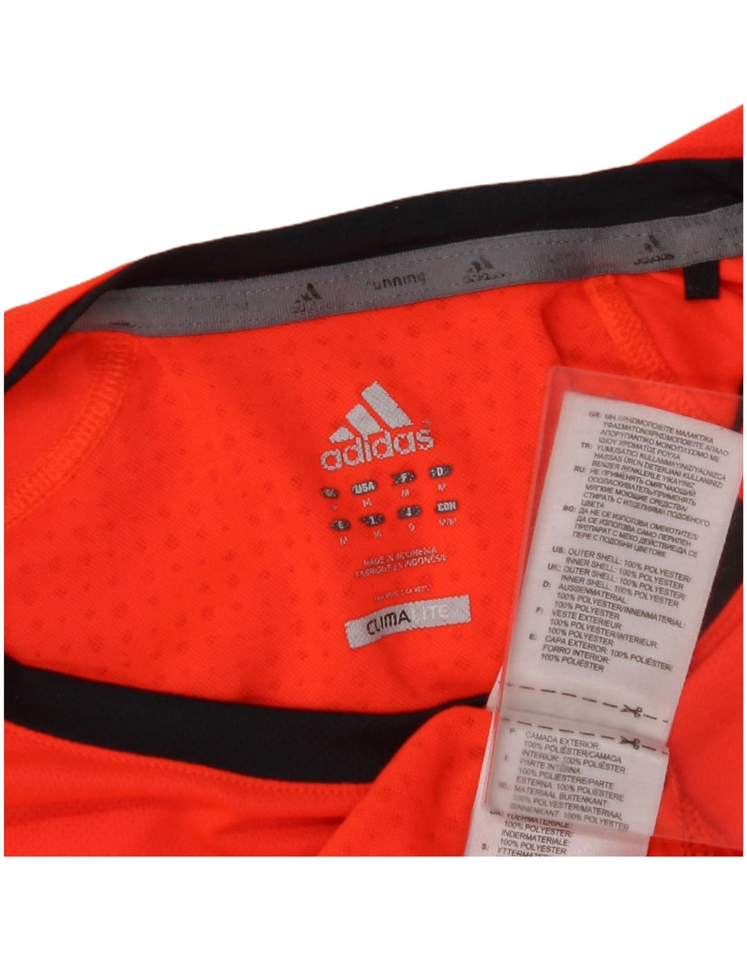 ADIDAS Herre Climalite Top Langærmet Medium Orange Polyester