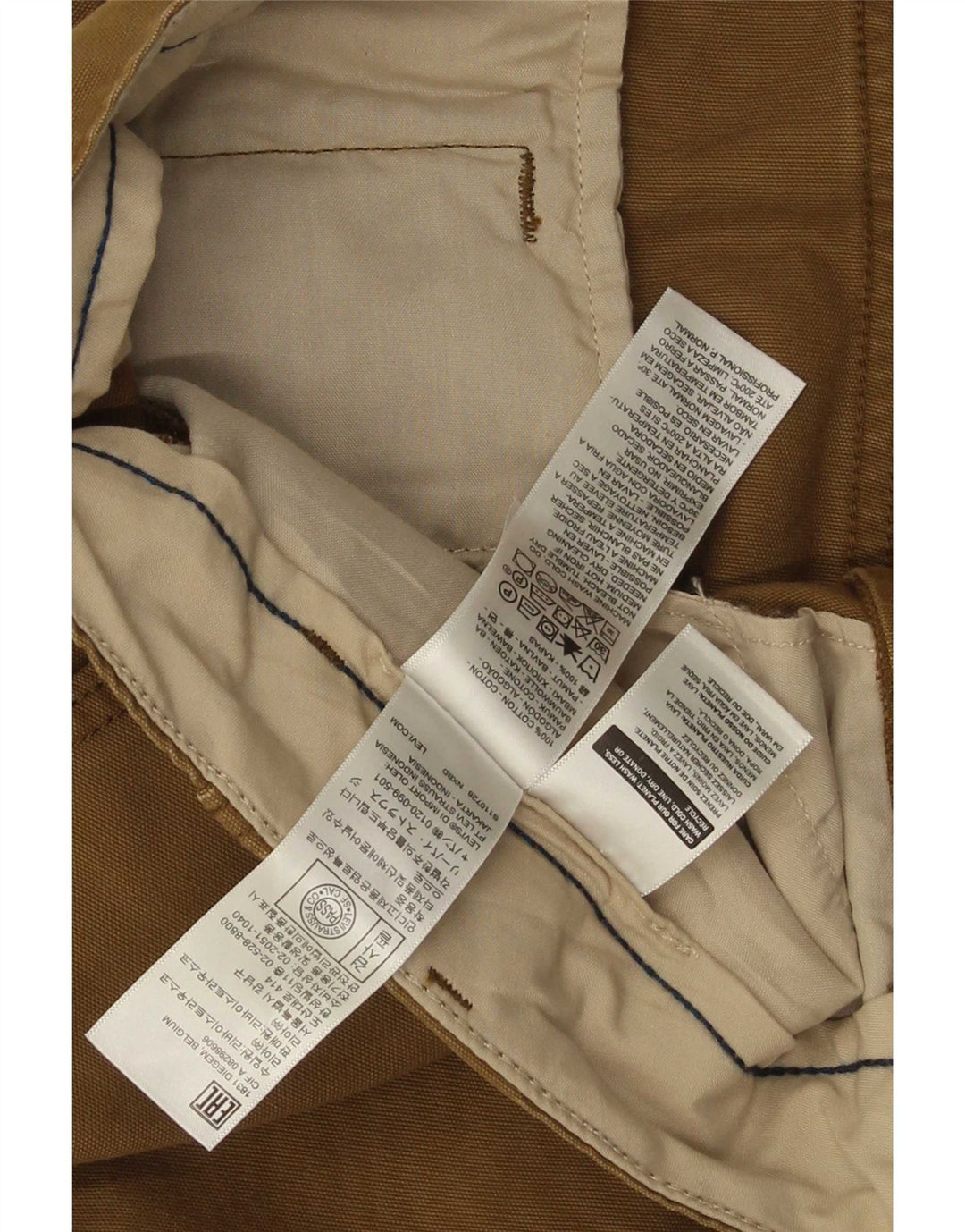 Levi's Straight Cargo-bukser til mænd W36 L30 brun bomuld