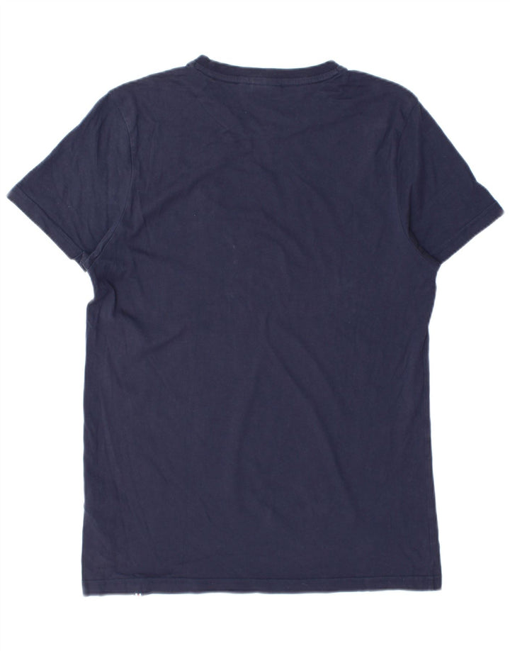 Fila Herre T-Shirt Top Medium Marineblå Bomuld