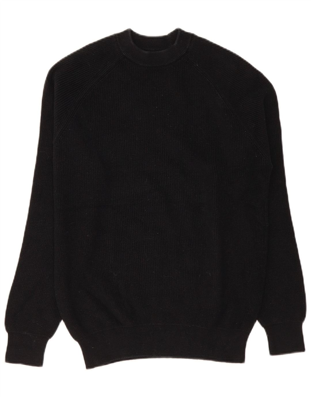Zara Herre sweater med rund hals, lille sort