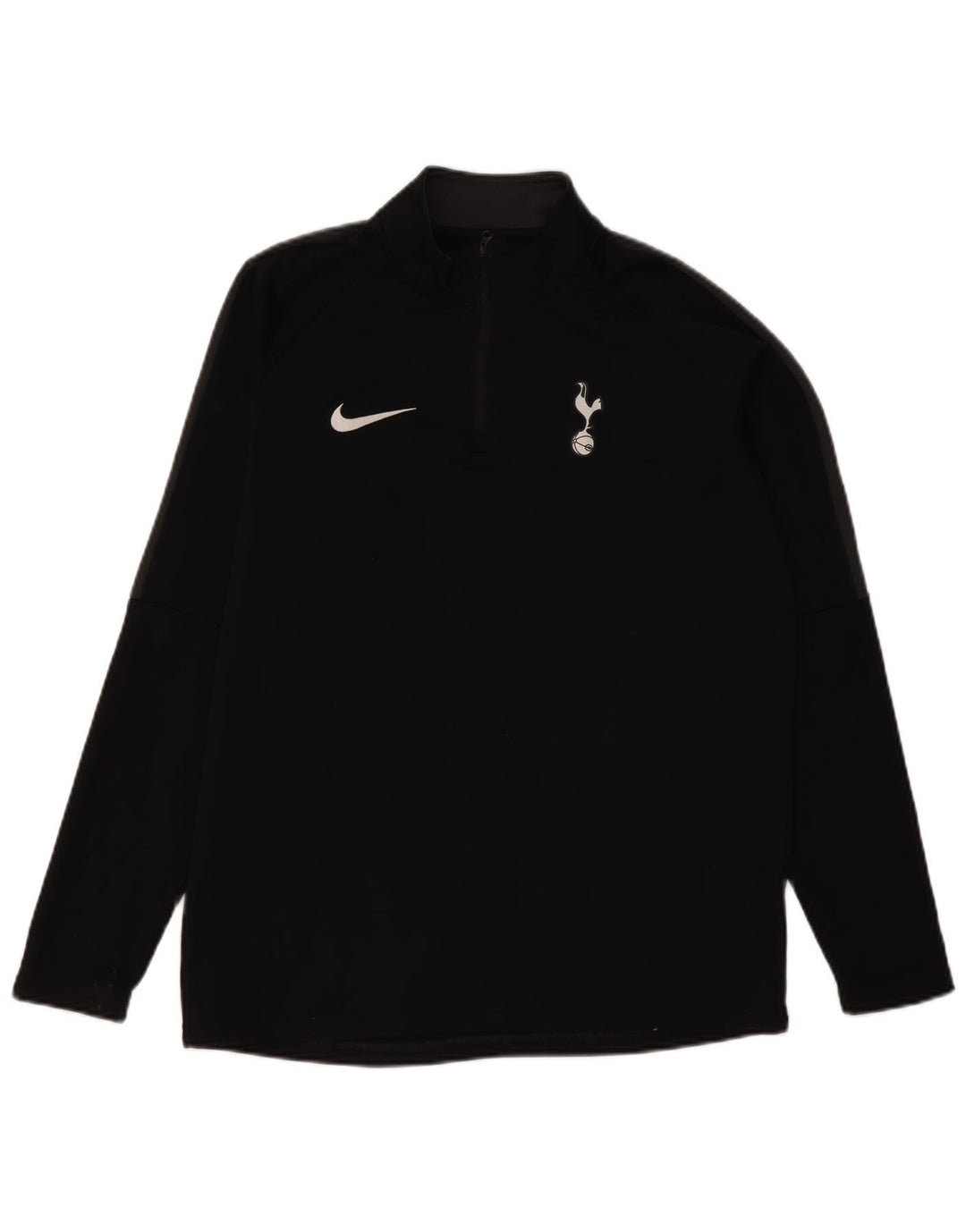 Nike Herre Tottenham Hotspur Pullover med lynlås-hals Træningsdragt Top Stor Sort