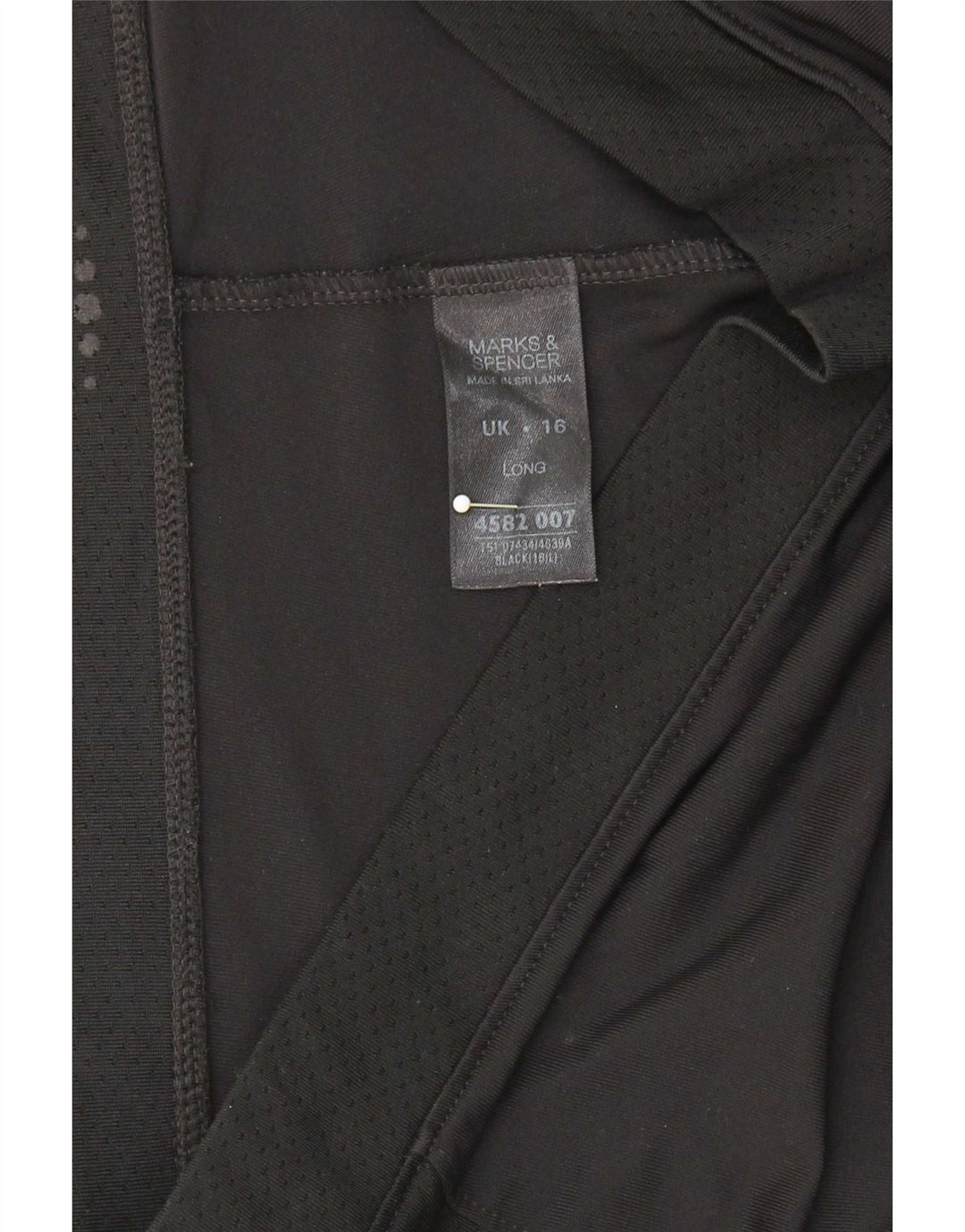 Marks & Spencer Træningsdragtsbukser til kvinder UK 16 Large Black Polyester
