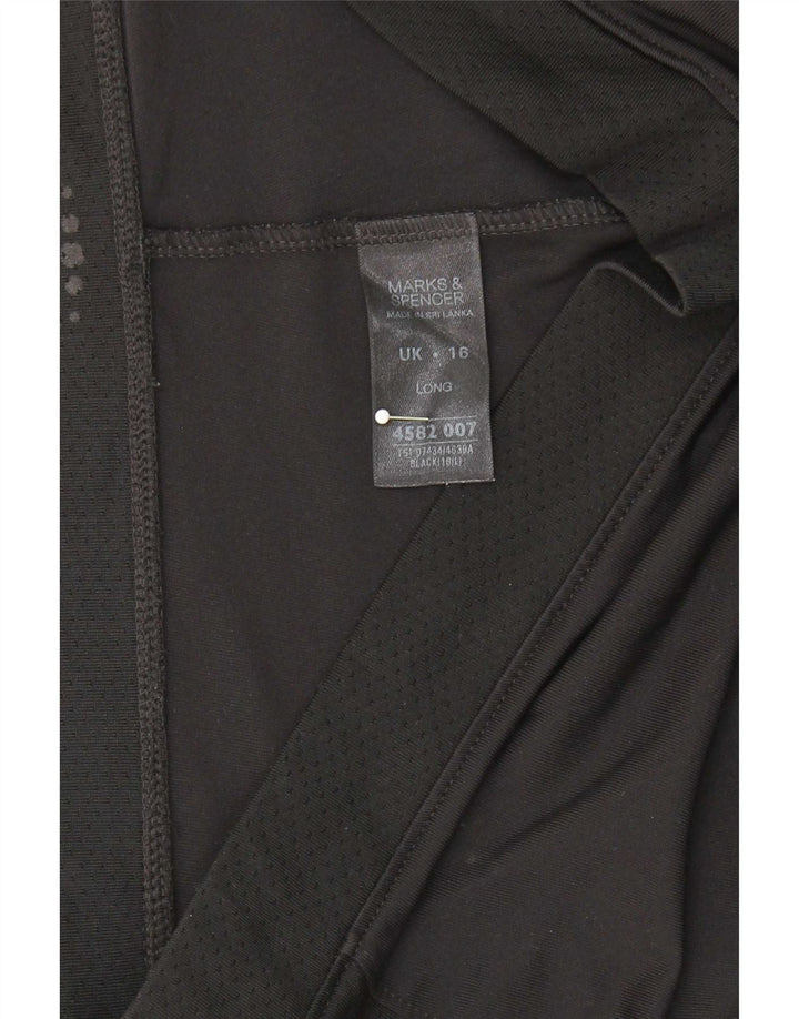 Marks & Spencer Træningsdragtsbukser til kvinder UK 16 Large Black Polyester