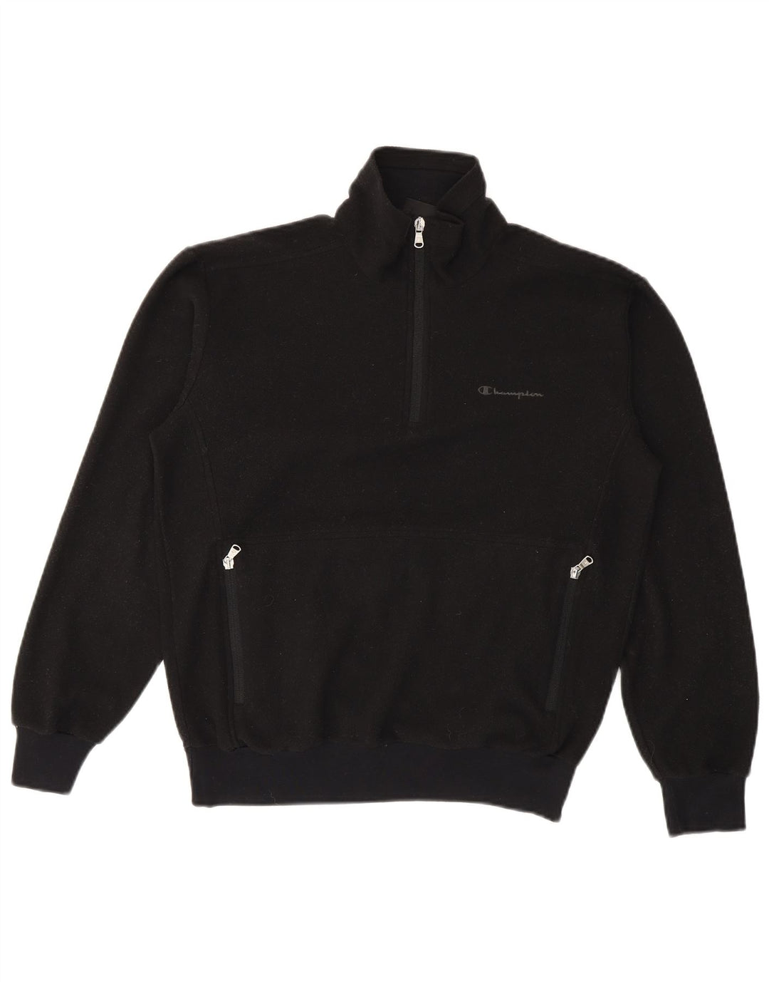 Champion Dame Fleece Jumper med lynlås i UK 14 Medium Sort Polyester