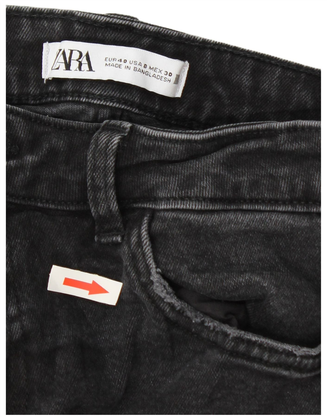 Zara Dame Skinny Jeans EU 40 Medium W30 L27 Grå