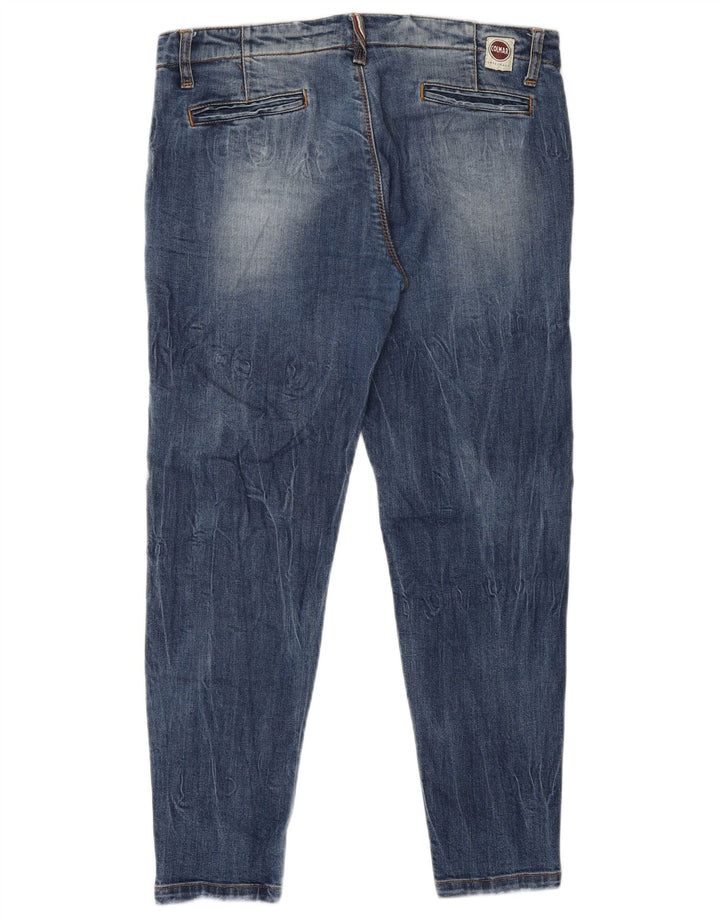 Colmar Dame Distressed Slim Cropped Jeans IT 44 Medium W30 L26 Blå