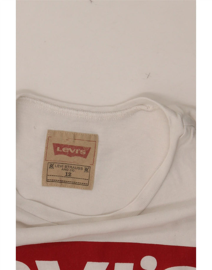 LEVI'S Boys Graphic T-Shirt Top 11-12 Years White