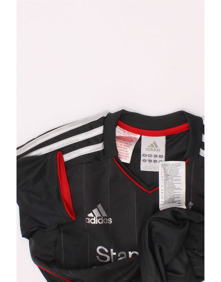 Adidas Boys Liverpool Grafisk T-Shirt Top 5-6 År Grå Polyester