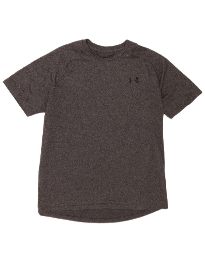 Under Armour Herre Heat Gear T-Shirt Top Medium Grå