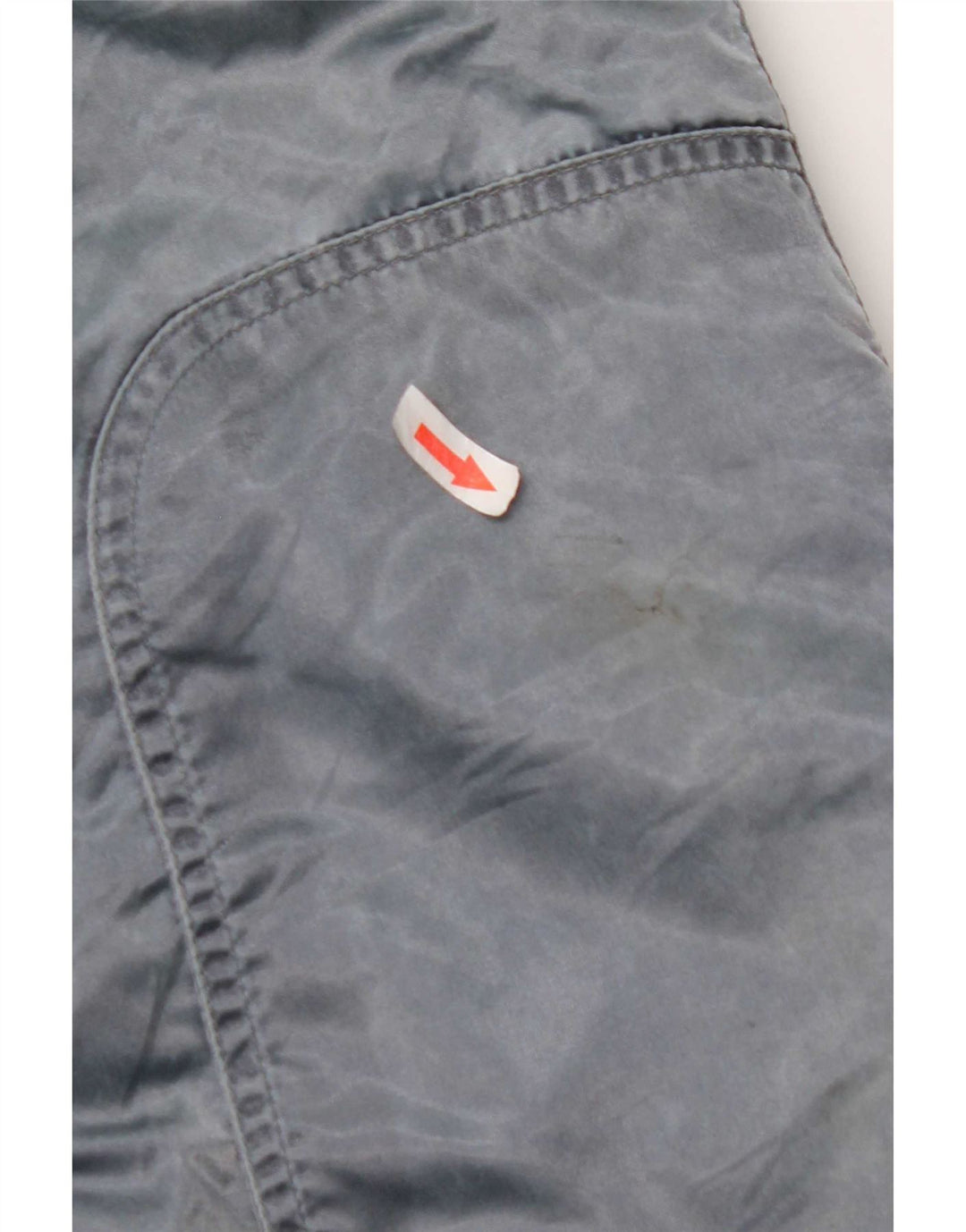 Vintage Dame Hætte Oversized Windbreaker Jacket IT 44 Medium Blue