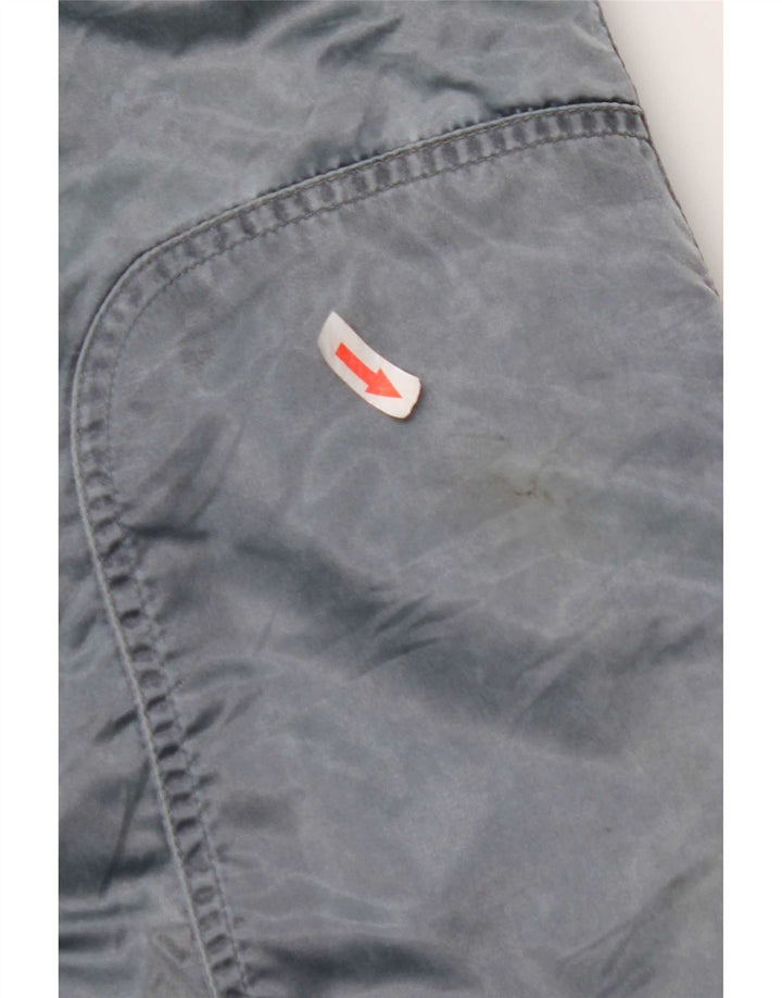 Vintage Dame Hætte Oversized Windbreaker Jacket IT 44 Medium Blue