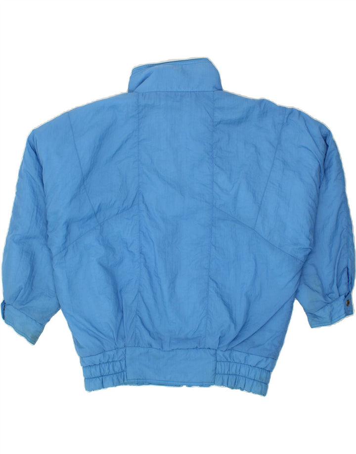 VINTAGE Womens Windbreaker Jacket EU 38 Medium Blue Polyamide Vintage Vintage and Second-Hand Vintage from Messina Hembry 