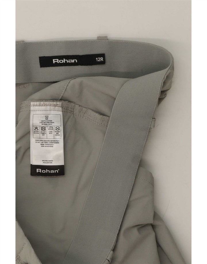 Rohan Dame Slim Cargo Bukser UK 12 Medium W32 L30 Grå Polyamid
