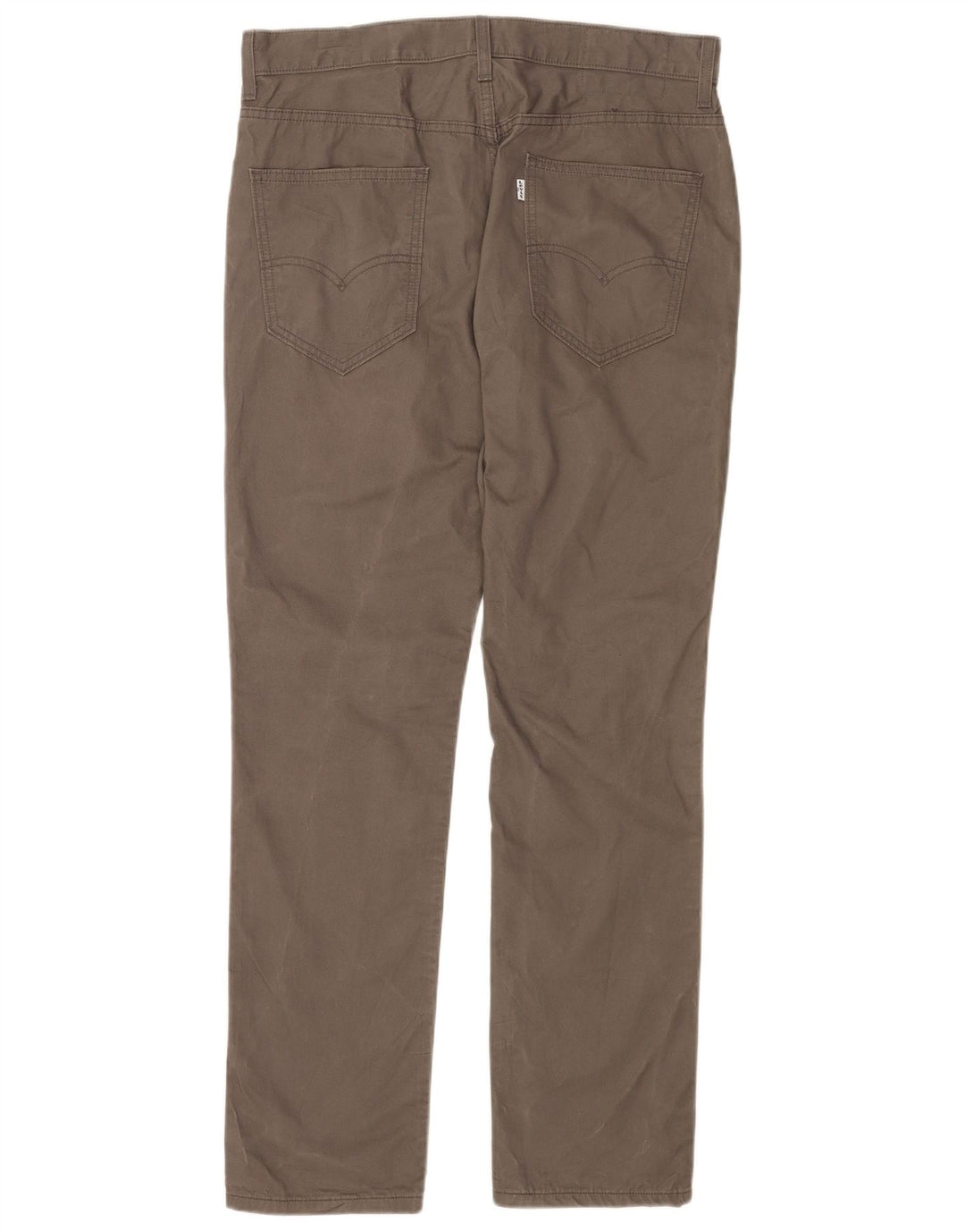 Levi's Straight Chino-bukser til mænd W34 L32 Grå bomuld