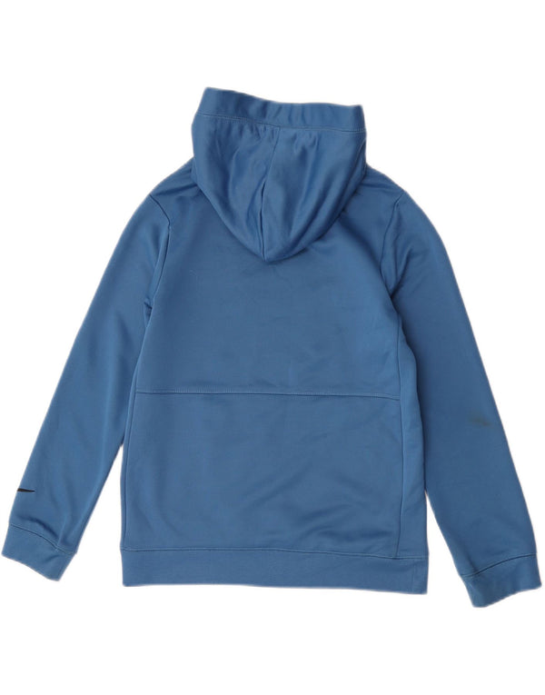 Nike drenge grafisk hættetrøje 10-11 år Medium Blue Polyester Sports
