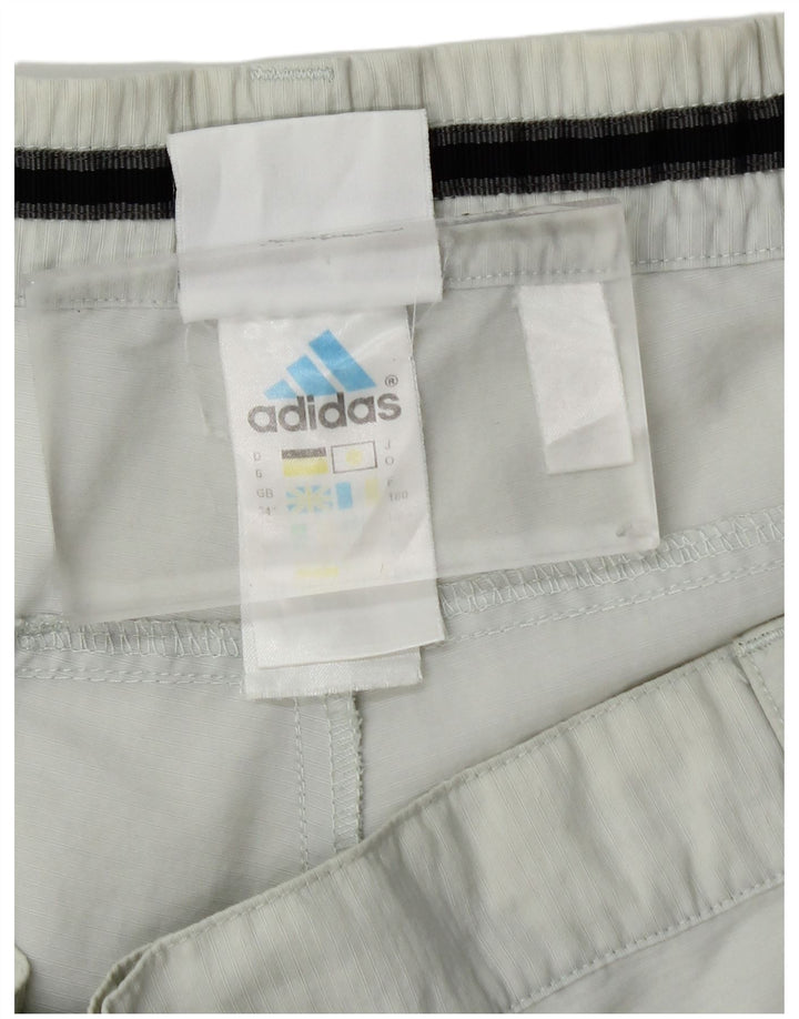 Adidas Straight Capri Bukser W34 L21 Off White Polyamid