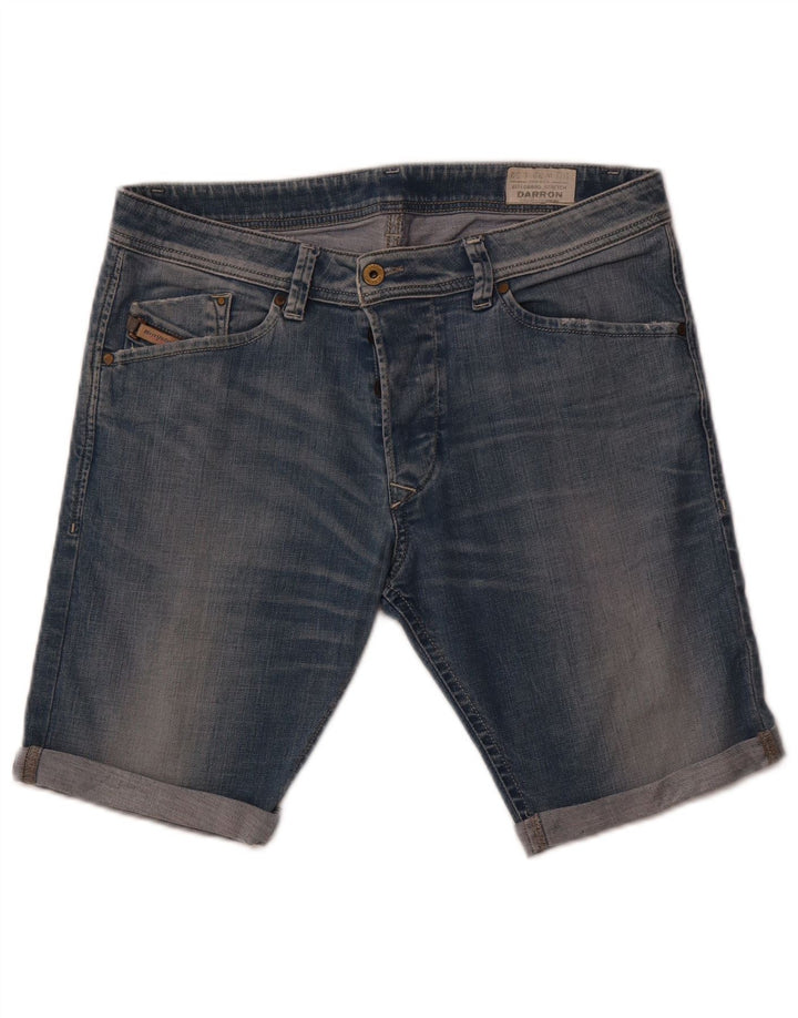 Diesel Herre Darron Tapered Denim Shorts W32 Medium Blue Bomuld