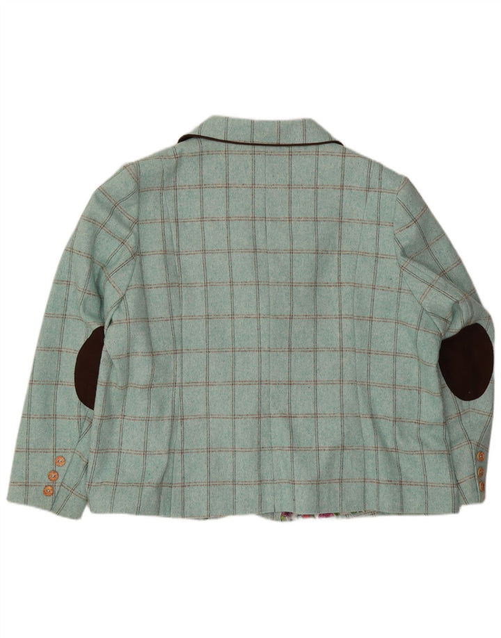 Joe Browns Dame 3-knaps blazerjakke UK 30 7XL turkis ternet