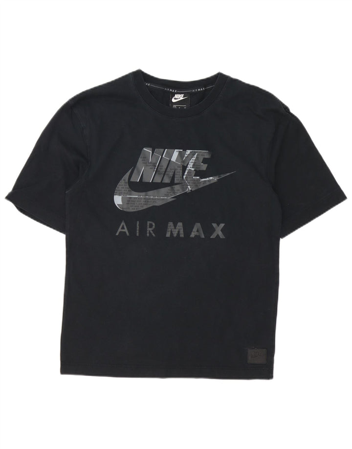 Nike grafisk t-shirt top til mænd, lille sort bomuld