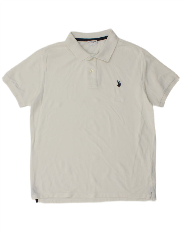 U.S. Polo Assn. Herre poloskjorte stor hvid bomuld