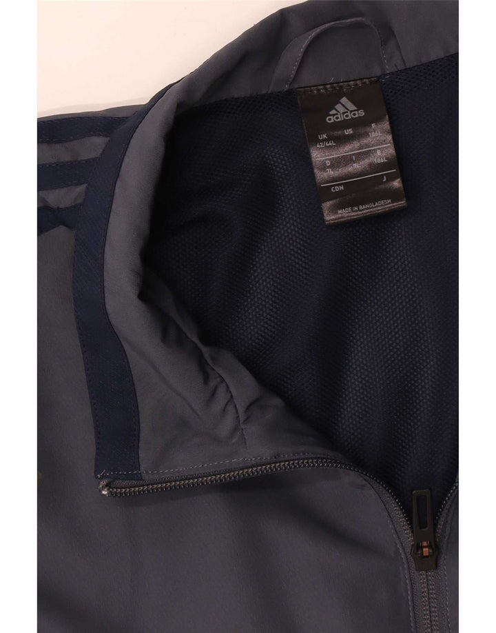 Adidas Træningsdragt til mænd Topjakke UK 42/44 Stor marineblå polyester