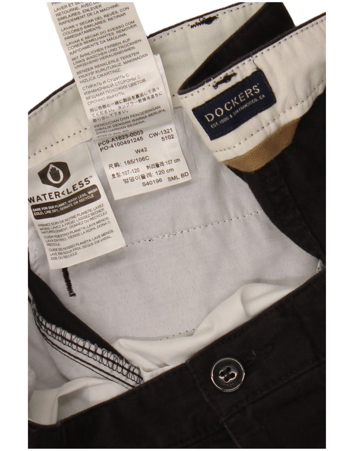 DOCKERS Herre Cargo Shorts W42 2XL Sort Bomuld