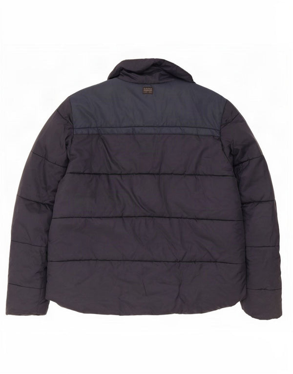 G-Star Mens Padded Jacket UK 44 2XL Navy Blue Polyester