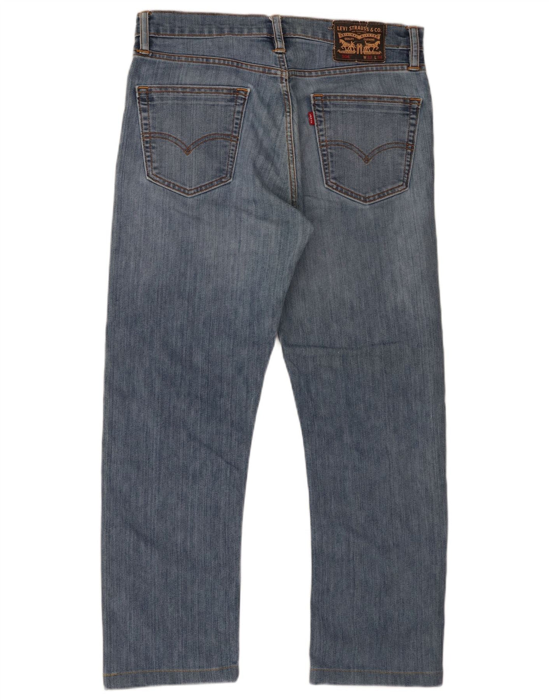 Levi's Herre 504 lige jeans W33 L27 blå bomuld