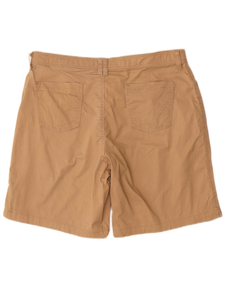 Lee Womens Casual Shorts US 12 Large W34 Beige Bomuld