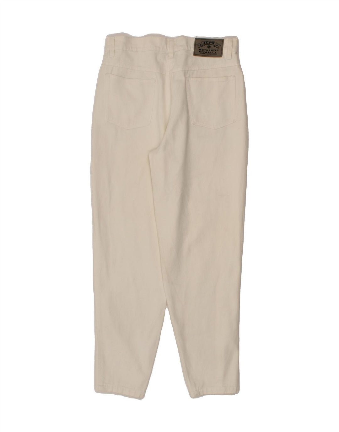 JEP'S Womens Tapered Jeans IT 44 Medium W30 L29 Off White Cotton Vintage Jep's and Second-Hand Jep's from Messina Hembry 