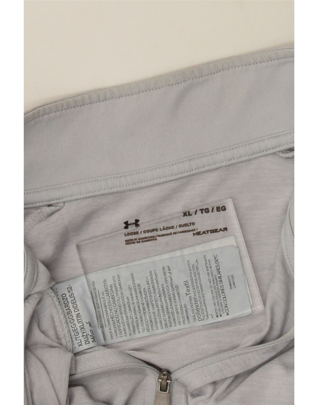 UNDER ARMOUR Womens Oversized Pullover Tracksuit Top UK 18 XL Grey Vintage Under Armour and Second-Hand Under Armour from Messina Hembry 