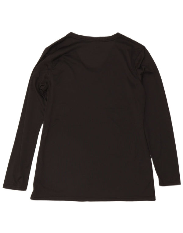 Carhartt Dame Top Langærmet UK 16 Stor Sort Polyester
