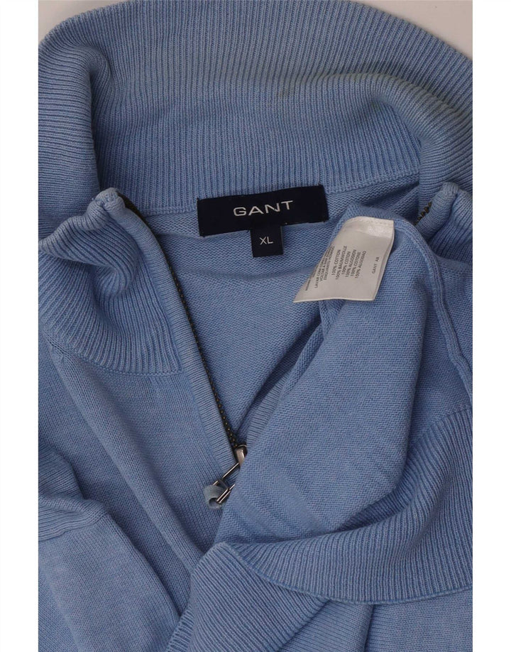 Gant herre cardigan sweater XL blå bomuld