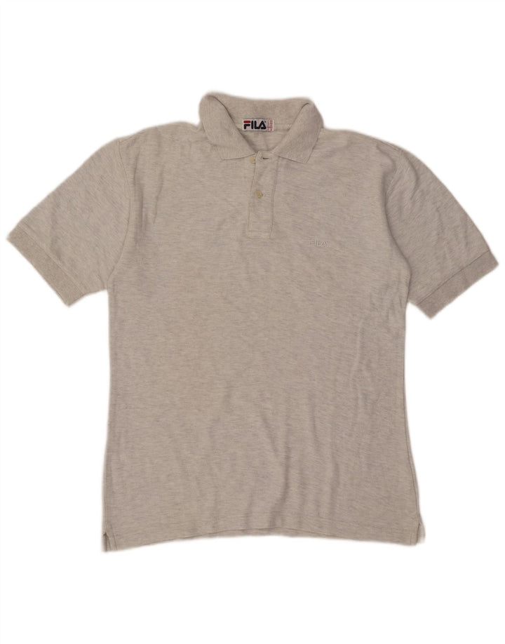 Fila Herre poloshirt IT 44 XS Grå Bomuld