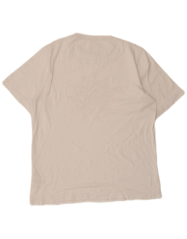 Pretty Green Herre grafisk T-shirt Top Stor hvid bomuld