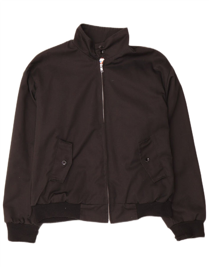 Vintage Bomber Jacket UK 38 Medium Sort Polyester