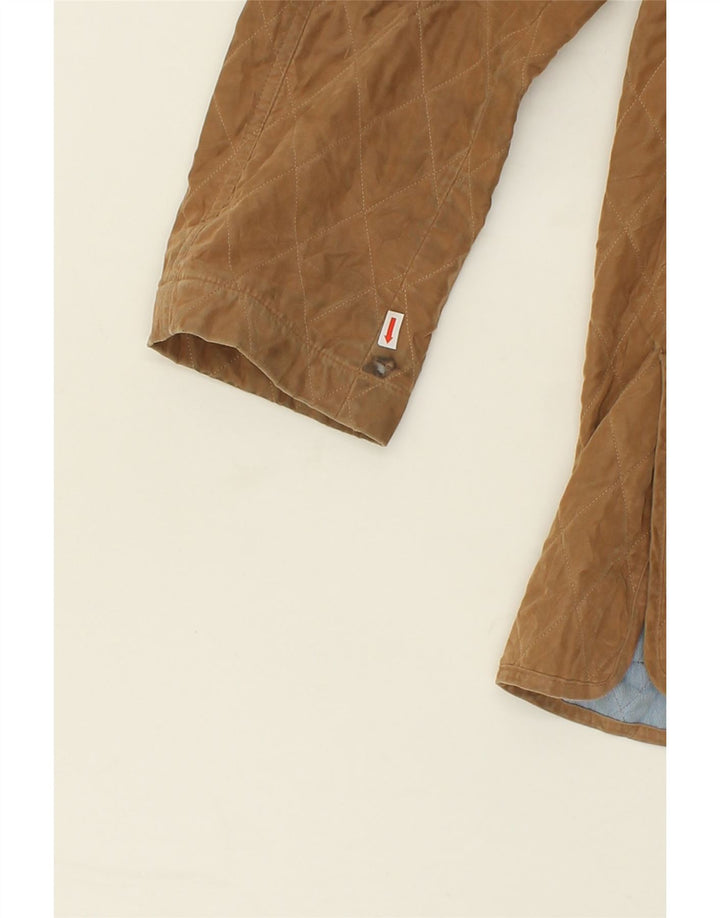 HERNO Mens Quilted Jacket UK 40 Large Brown Polyester Vintage Herno and Second-Hand Herno from Messina Hembry 