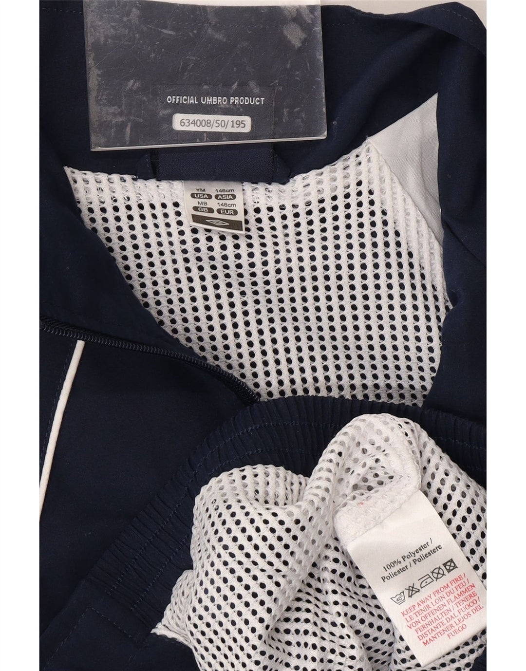 UMBRO Drenge Grafisk træningsdragt Topjakke 10-11 år Medium Navy Blue