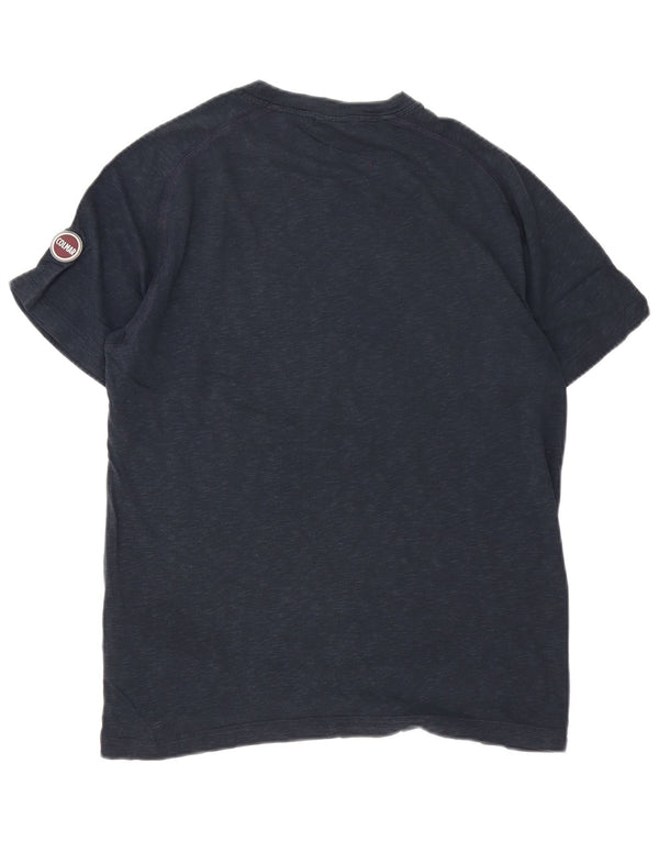 Colmar Herre Regular Fit T-Shirt Top Medium Navyblå Flecked Bomuld