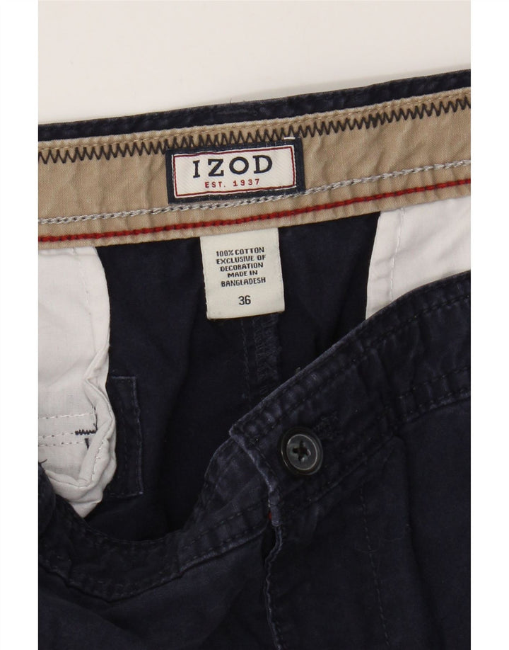 IZOD Mens Cargo Shorts W36 Large  Navy Blue Cotton Vintage Izod and Second-Hand Izod from Messina Hembry 