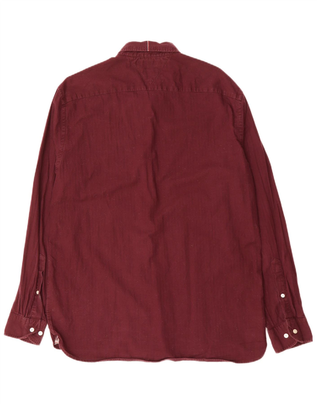 TOMMY HILFIGER Herre Regular Fit skjorte XL rødbrun bomuld