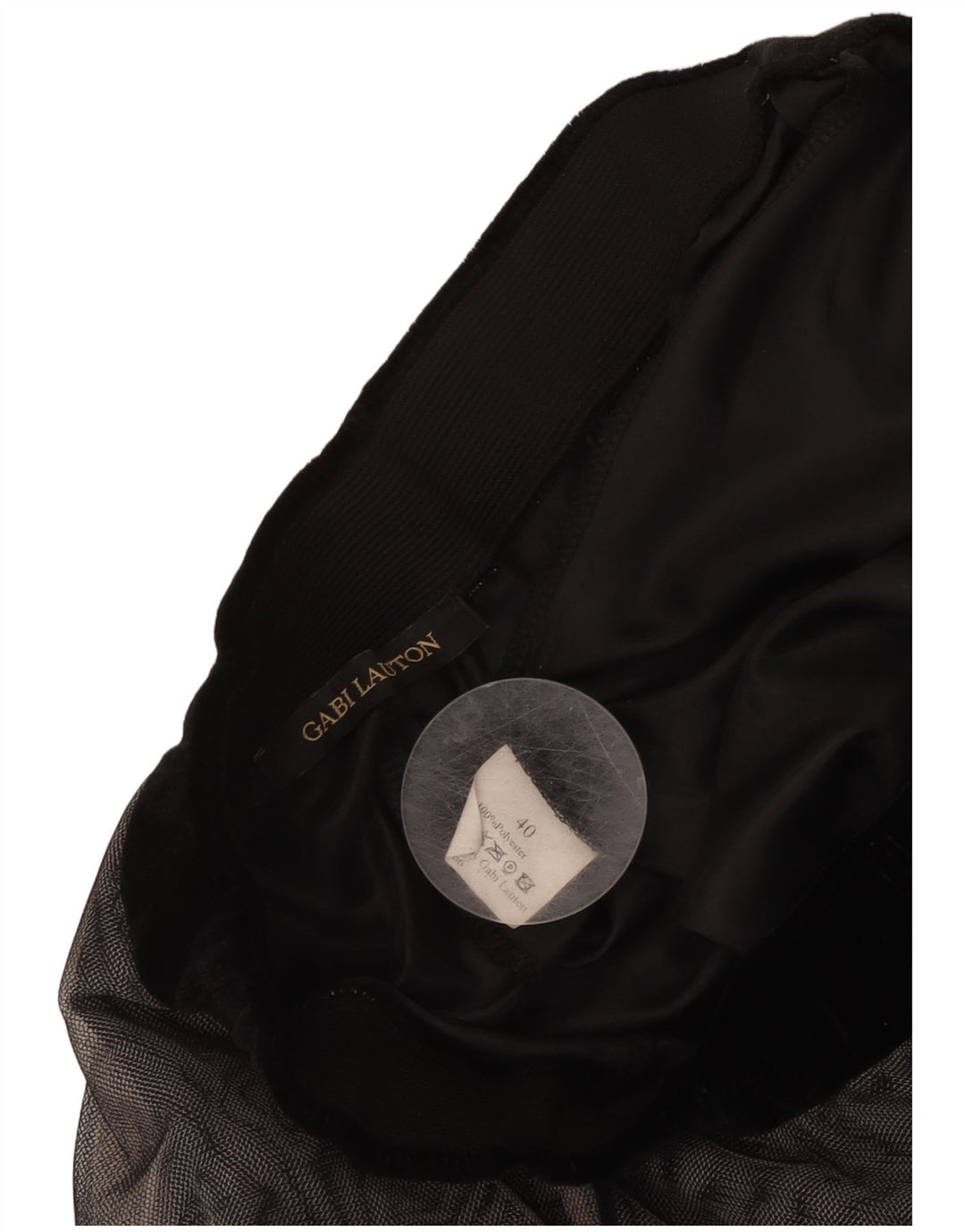 GABI LAUTON Dame Flared Nederdel EU 40 Medium W28 Sort Polyester