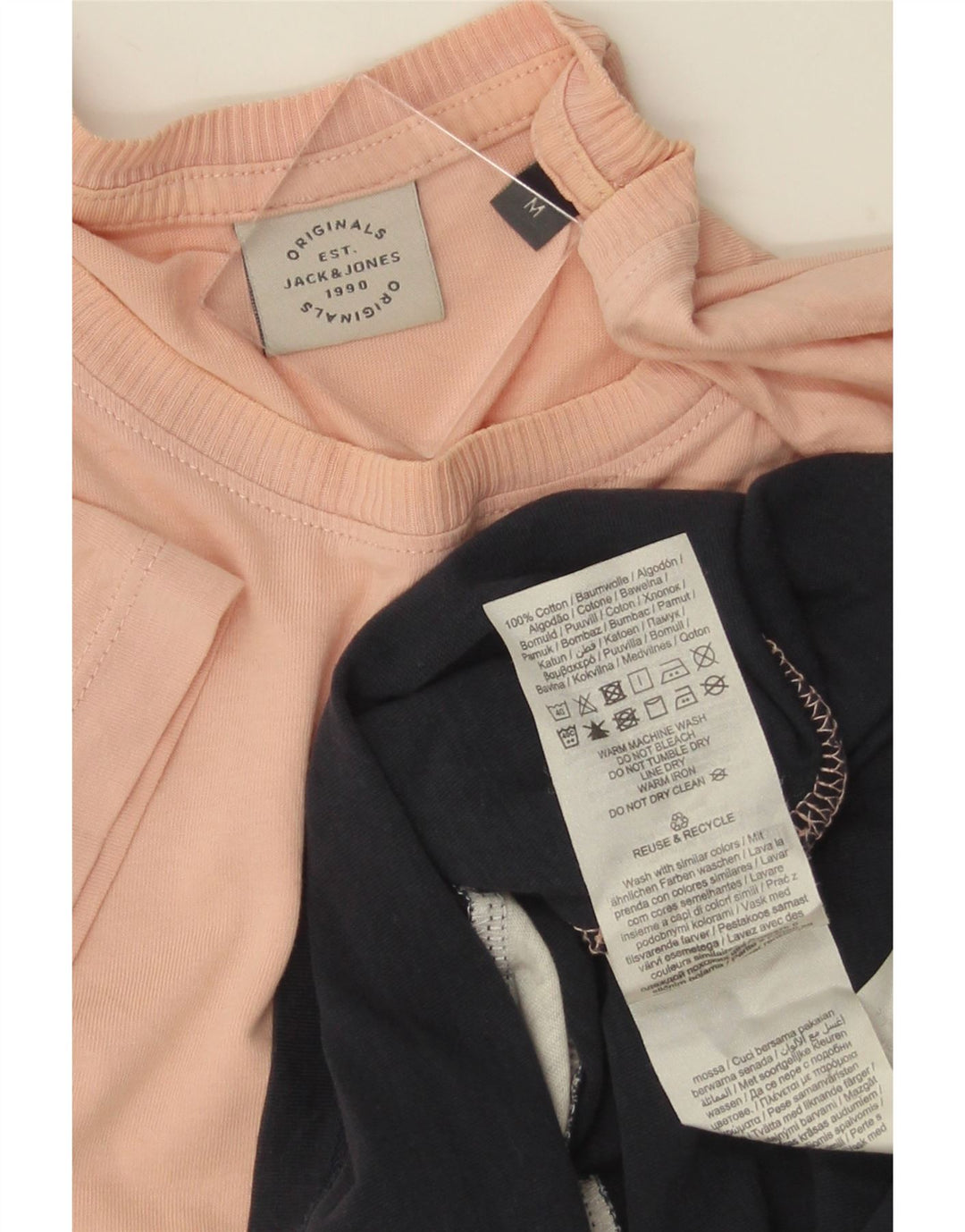 JACK & JONES Herre T-shirt Top Medium Flerfarvet Colourblock Bomuld