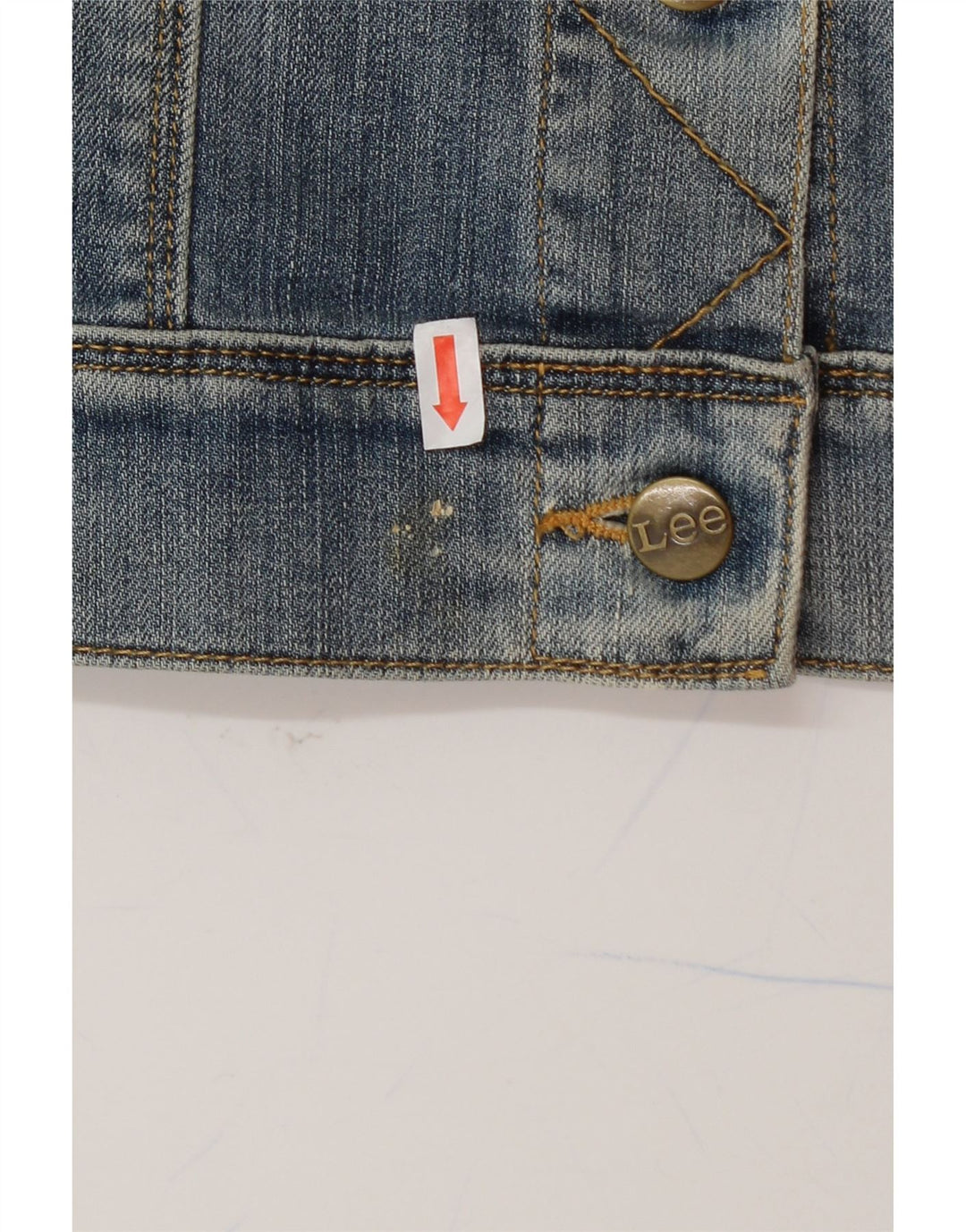 LEE Womens Denim Jacket UK 10 Small Blue Cotton Vintage Lee and Second-Hand Lee from Messina Hembry 