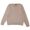 Marks & Spencer Dame Autograph V-hals Jumper Sweater UK 14 Medium Grey