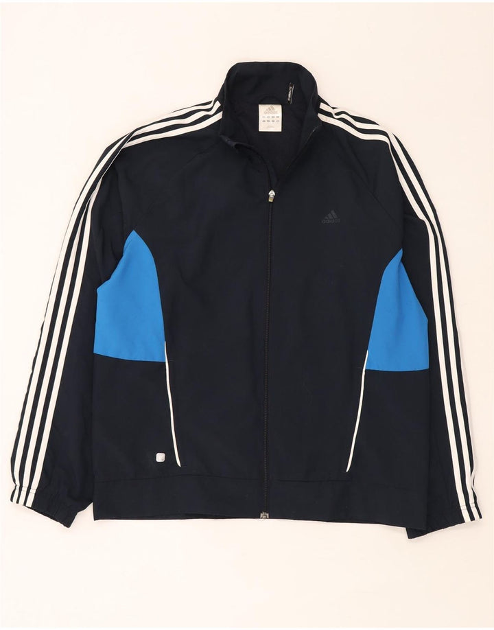 Adidas Herre Climalite Træningsdragt Topjakke Stor Marineblå Colourblock