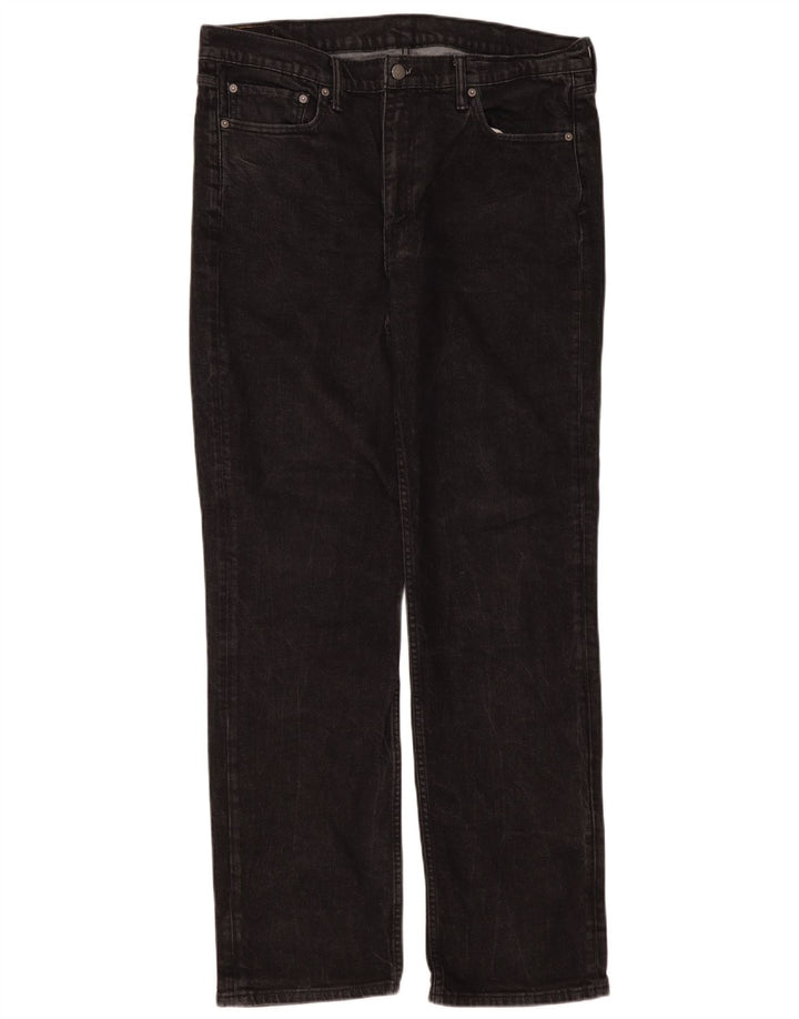 Levi's Herre 514 Straight Jeans W38 L34 Sort Bomuld