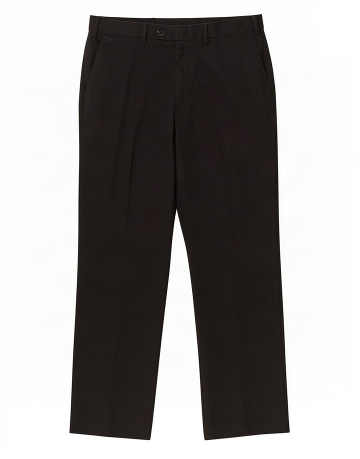 Marks & Spencer Herre Lige Regular Fit Suit Bukser W34 L31 Sort Uld